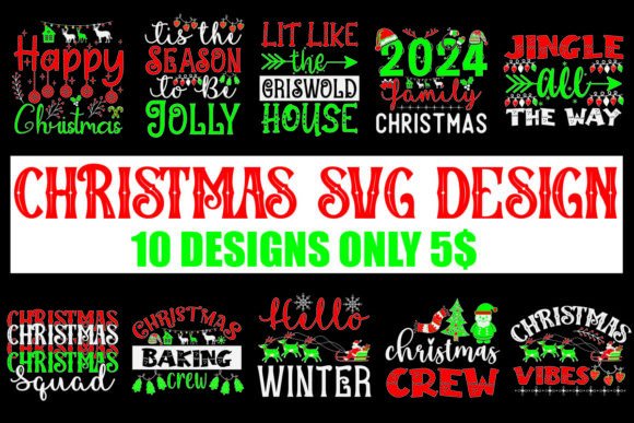 Christmas SVG Designs Bundle