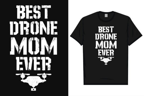 Drone Mom Flying Sky T-Shirt Design