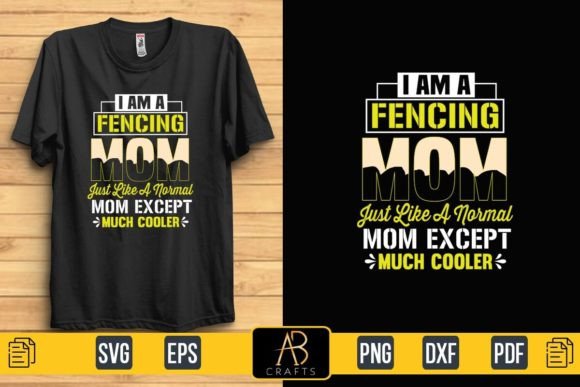 Fencing Mom T Shirt Design