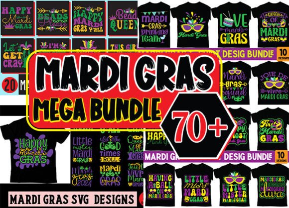 Mardi Gras SVG Designs Mega Bundle