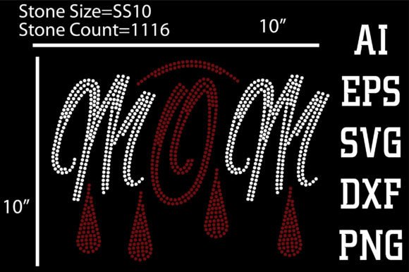 Mom, Rhinestone Design