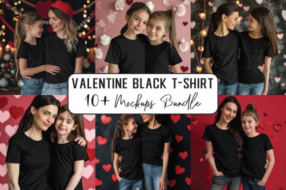 Valentine Mom and Me T-Shirts Mockups
