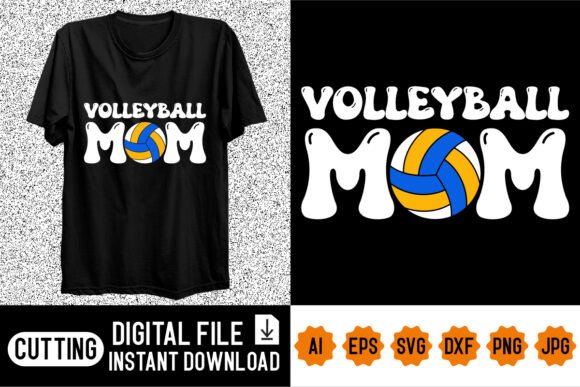Volleyball Mom Shirt Design